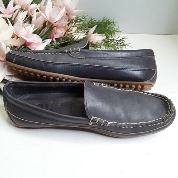 Allen Edmonds Interstate Men\'s size 9D Grey Leather Loafer Shoes main image 6